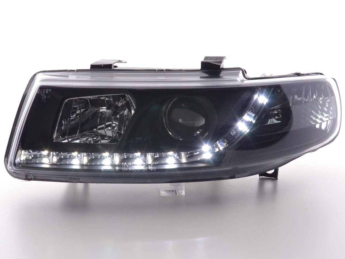 Scheinwerfer Set Daylight LED Tagfahrlicht Seat Leon 1P/Altea/Toledo 5P chrom Scheinwerfer Set Daylight LED Tagfahrlicht Seat Leon 1P/Altea/Toledo 5P chrom